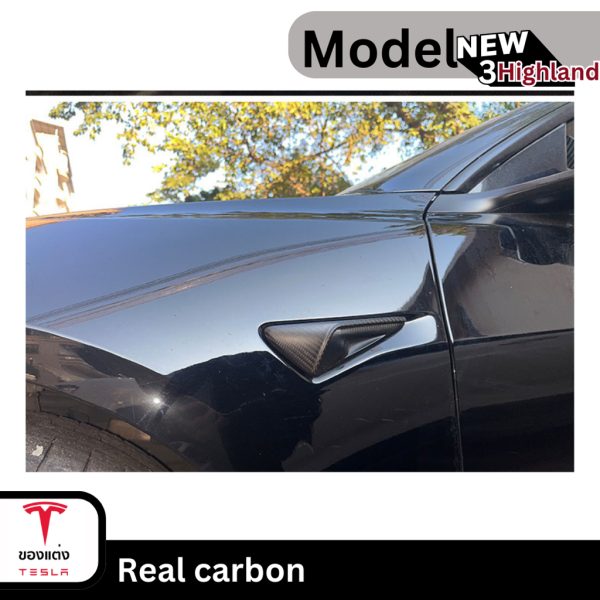 Real Carbon Fiber แท้สำหรับ Tesla Model 3 Highland - น้ำหนักเบา ติดตั้งง่าย พร้อมส่งทันที - Image 4